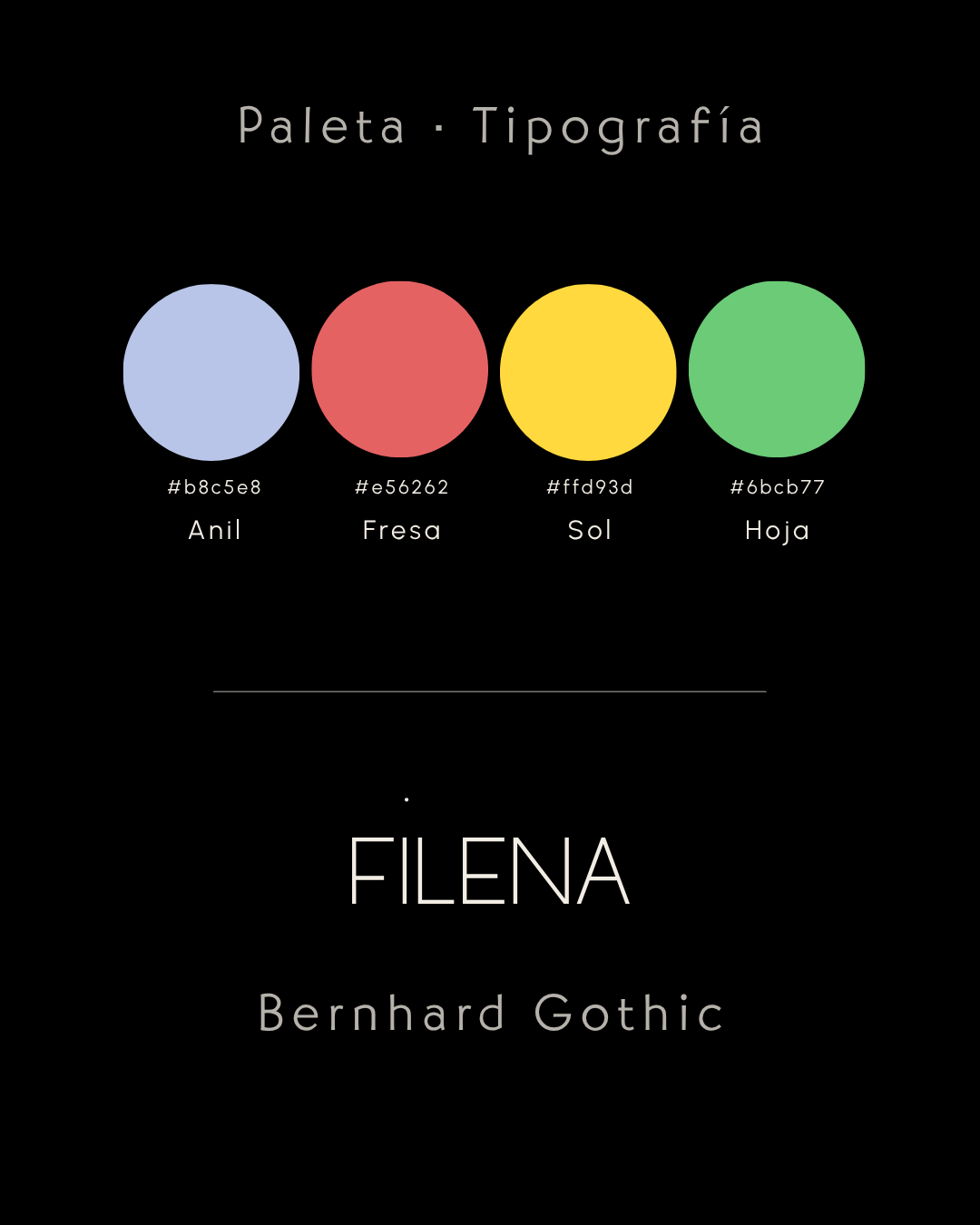 Ruido — paleta y tipografía