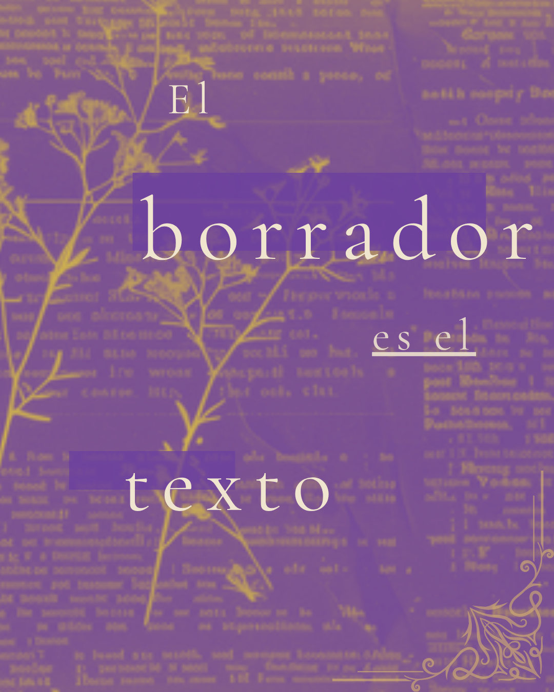 Vera — El borrador es el texto